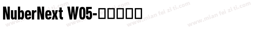 NuberNext W05字体转换
